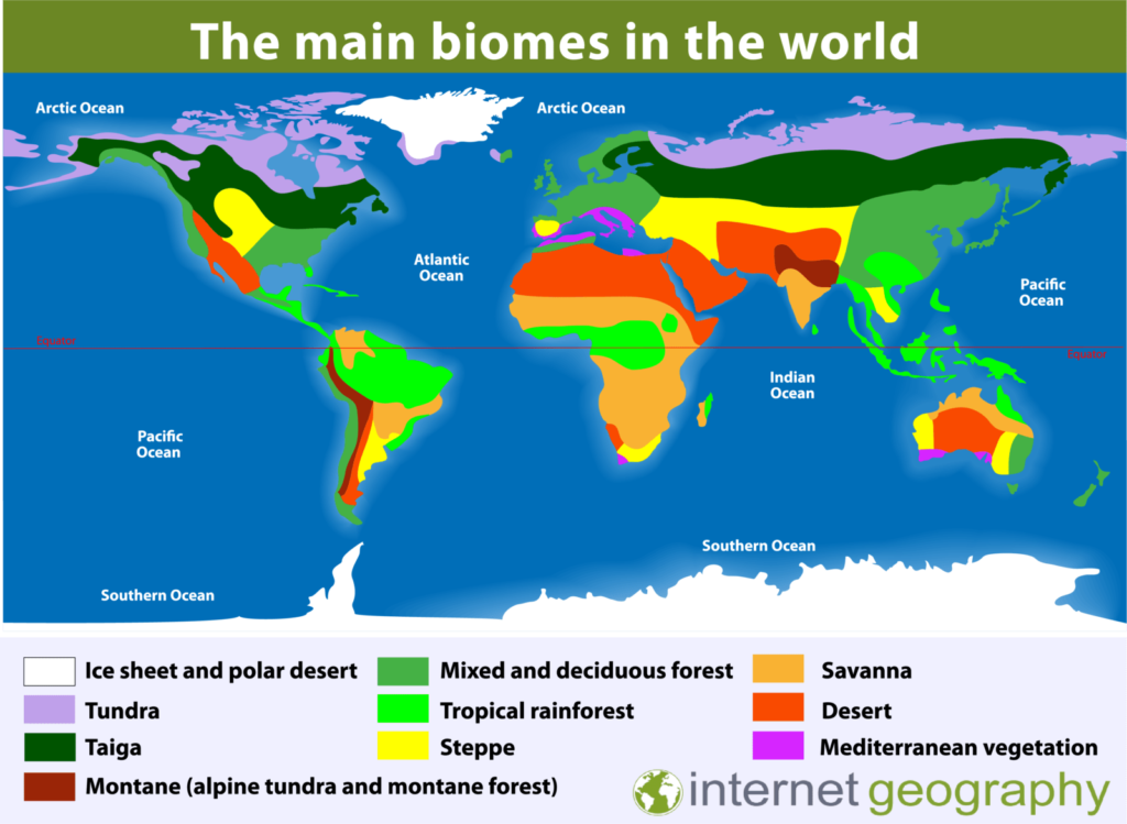 ජෛවදර්ශ හෙවත් බියෝම (biome)